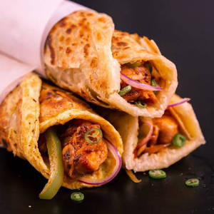 Achari Chicken Tikka Kathi Roll