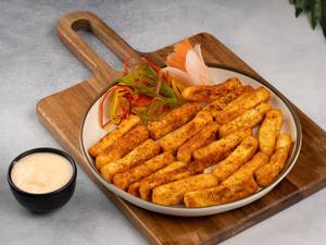 Peri Peri Paneer With Hot Mayo Dip
