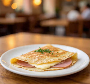 Ham And Cheese Crepe