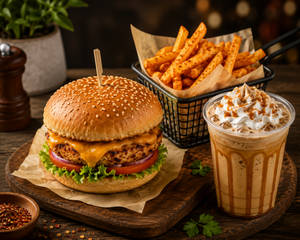 Cheesy Burger Feast