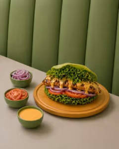 Chicken Steak Burger (Lettuce Wrap)