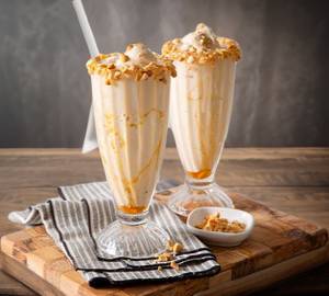 Brazil Nuts Shake With Top Layer Ice Cream