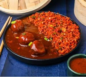 Veg Manchurian With Fried Rice Combo