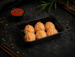 Spicy Chicken Steam Momo ( 6 Pcs )