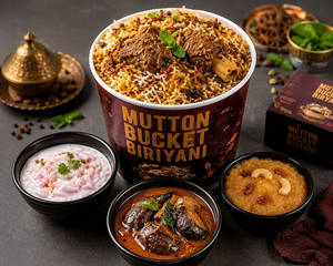 Mutton Bucket Biriyani - (5 - 6 Nos)