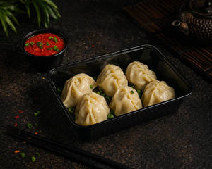 Steam Chicken Momo ( 6 Pcs )