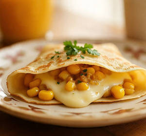 Corn And Cheese Crepe