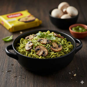 Pesto Mushroom Maggi