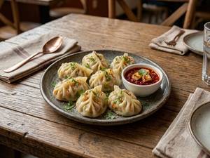 Paneer Steamed Momo 6 Pcs Maida