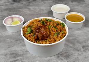 Chicken Fry Biryani (500 ml)