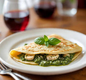 Pesto Chicken Crepe