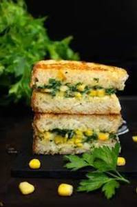 Spinach Corn Sandwich