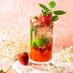 Strawberry Fresh Fruit Mojito