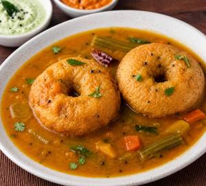 Sambhar vada [2 pieces ]