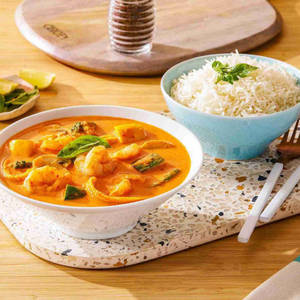 Thai Red Curry With Rice (Prawn)