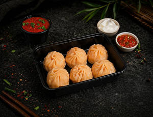 Schezuan Veg Momo ( 6 Pcs )