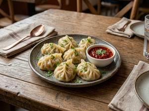 Veg Steamed Momo 6 Pcs Maida