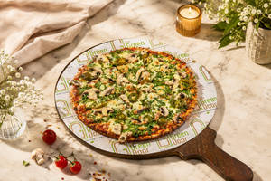 Spinach & Mushroom Pizza