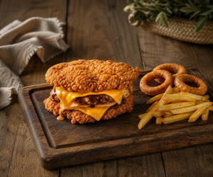 Chicken Double Down Burger