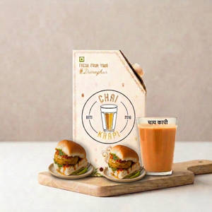 Kadak Chai (250 Ml) With Vada Pav