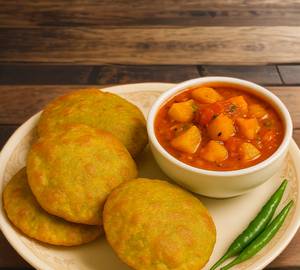Matar Kachodi With Sabji