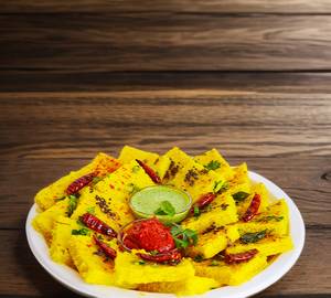 Steam Rice Fried Dhokla