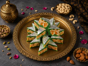 Kaju Diamond Cake