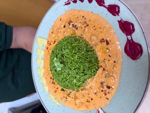 Spinach Riso With Vegetable Paprika