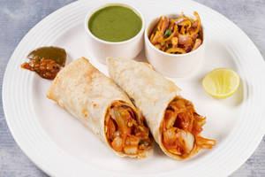 Achari Chicken Tikka Rumali Roll