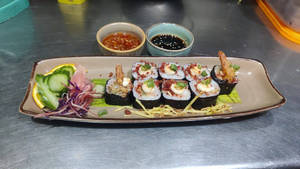 Golden Prawn Tempura Sushi