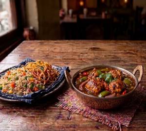 Chilli Chicken [2 Pieces] With Choice Of Rice/ Noodles