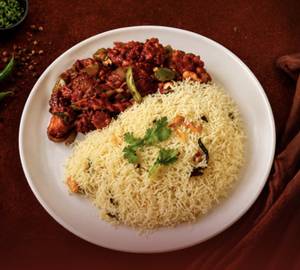 Ghee Rice + Chilly Chicken