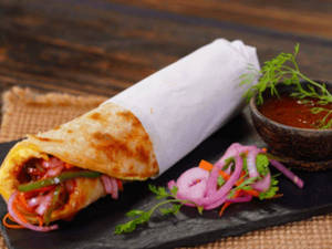 Mushroom Tikka Roll