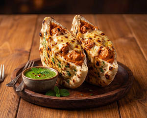 Spicy Kadhai Chicken Naan