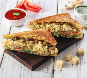 Cheesy Corn Triple-Layer Sandwich