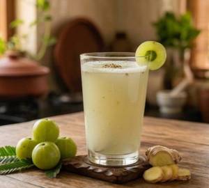 Fresh Amla Ginger Juice [300 Ml]
