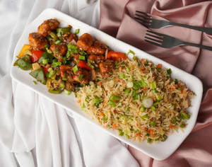 Chilli Paneer  & Fried Rice Combo