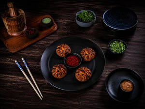 Tandoori Black Belt Chicken Momo