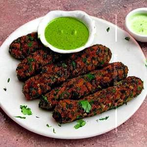 Mirch Makhmali Seekh Kebab