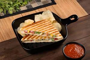 Schezwan Cottage Cheese Sandwich