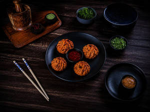 Tandoori Moroccan Magic Mushroom & Cheese Momo