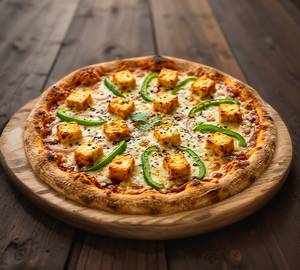Paneer Capsicum Cheese Pizza