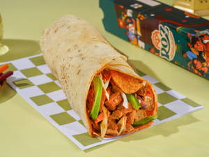 Jumbo Soya Chaap Rumali Shawarma