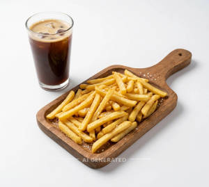 Salted Fries + Cold Coffee