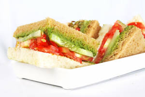 Vegetable Club Sandwich