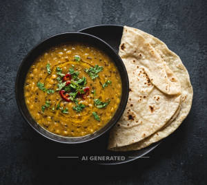 Dal Fry + Rumali Roti (1 piece)