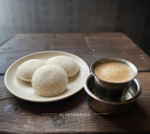 Idli (3 Pcs) + Coffee