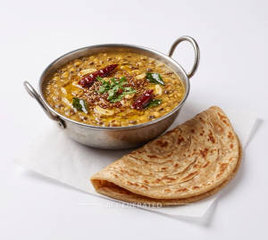 Dhaba Style Dal Tadka + Plain Paratha (1 piece)