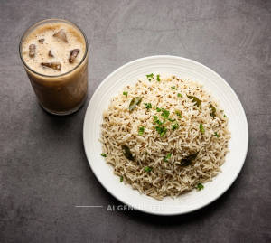 Jeera Rice + Cold Coffee