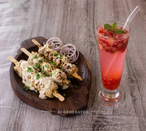 Malai Champ + Strawberry Mocktail